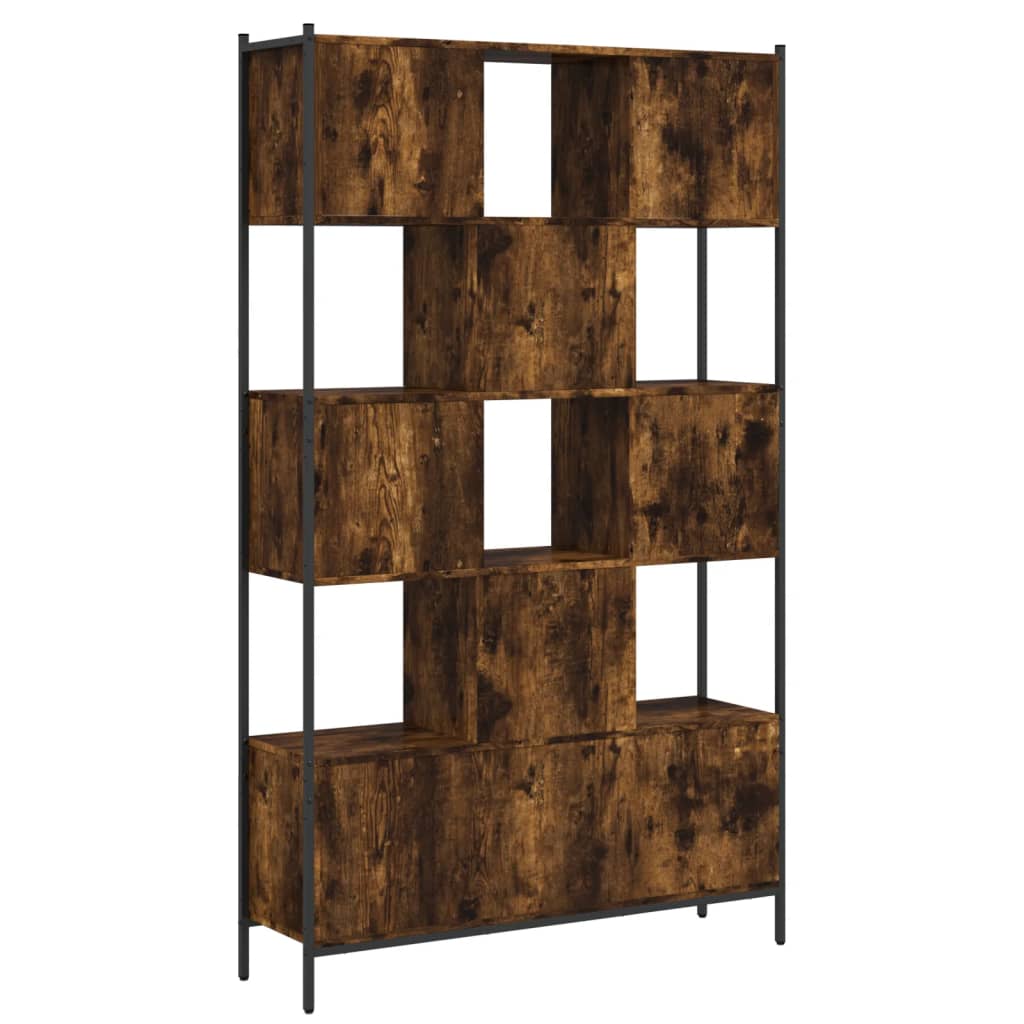 vidaXL Bücherregal Räuchereiche 102x28x172 cm Holzwerkstoff