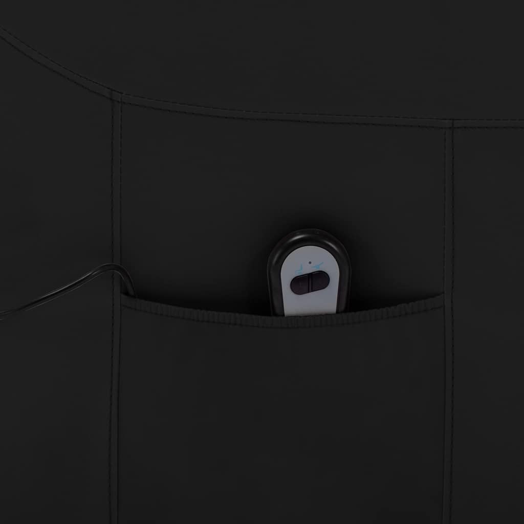 vidaXL Aufstehsessel Schwarz Kunstleder