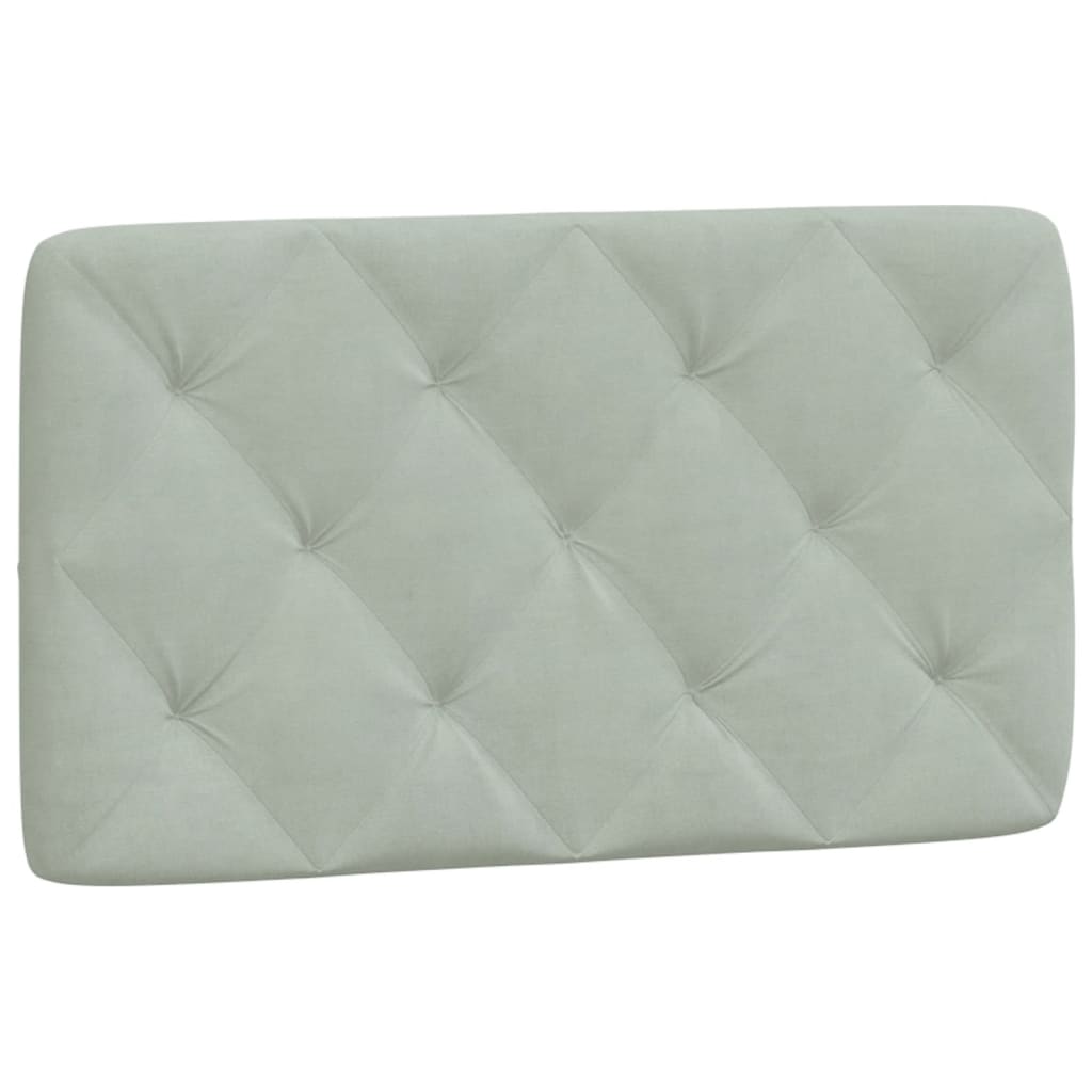 vidaXL Bettgestell mit LED ohne Matratze Hellgrau 80x200 cm Samt