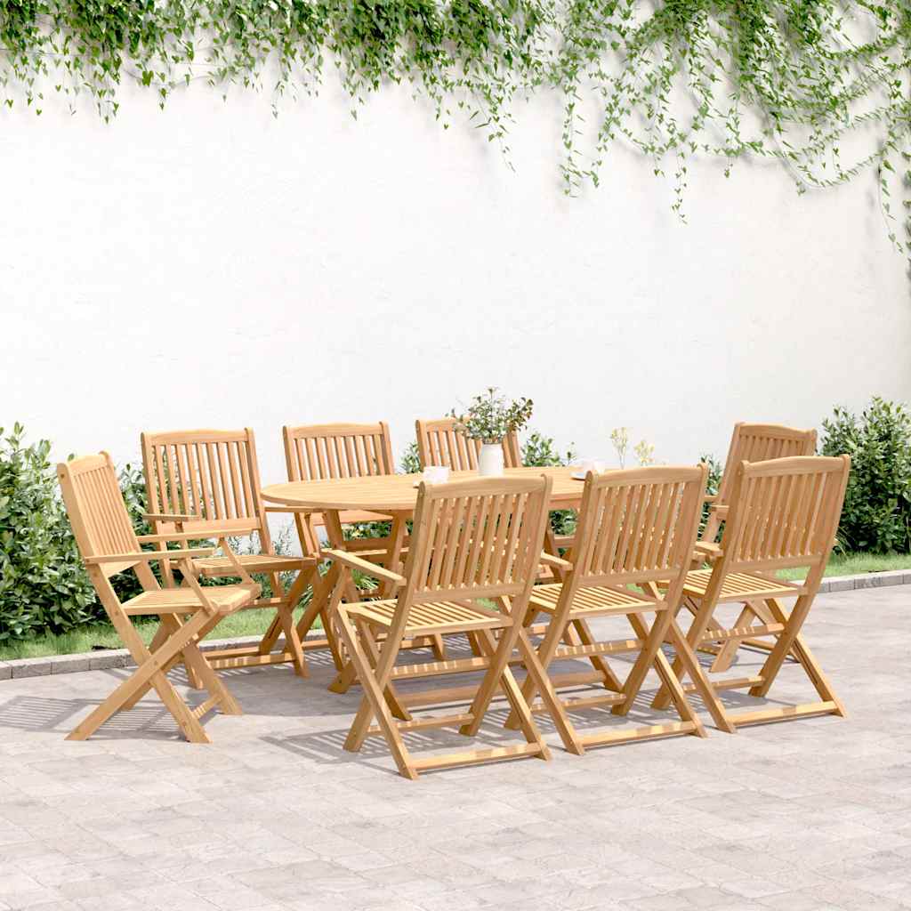 7-tlg. Garten-Essgruppe Klappbar Massivholz Akazie