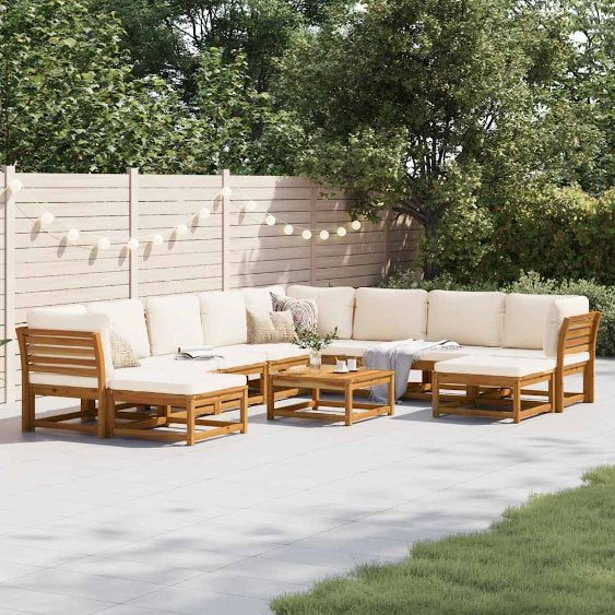 vidaXL 6-tlg. Garten-Lounge-Set mit Kissen Massivholz Akazie