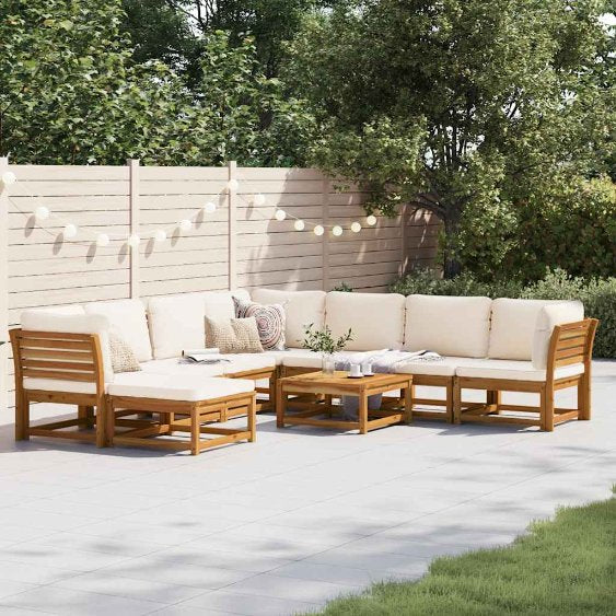 vidaXL 6-tlg. Garten-Lounge-Set mit Kissen Massivholz Akazie