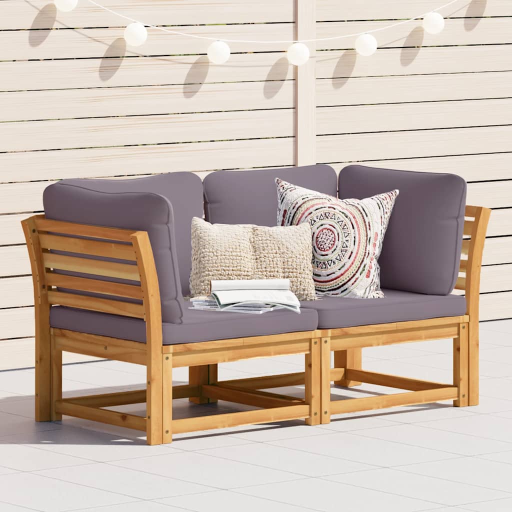 vidaXL 6-tlg. Garten-Lounge-Set mit Kissen Massivholz Akazie