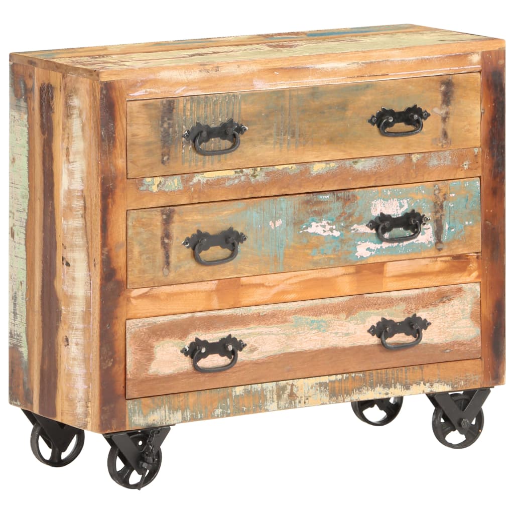 vidaXL Sideboard 80 x 30 x 70 cm Recyceltes Massivholz