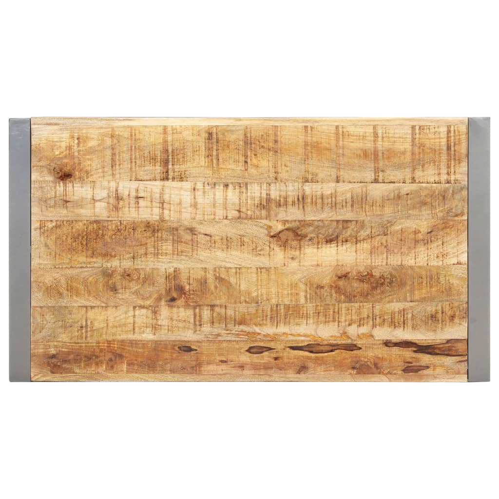 vidaXL Couchtisch 110x60x40 cm Raues Mangoholz