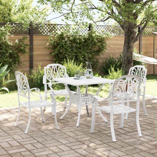 3-tlg. Bistro-Set Bronzen Aluminiumguss