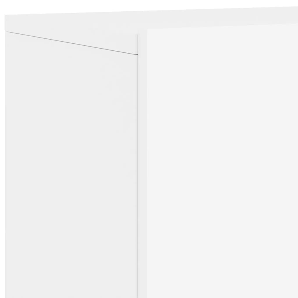 vidaXL 5-tlg. Wohnwand Weiß Holzwerkstoff