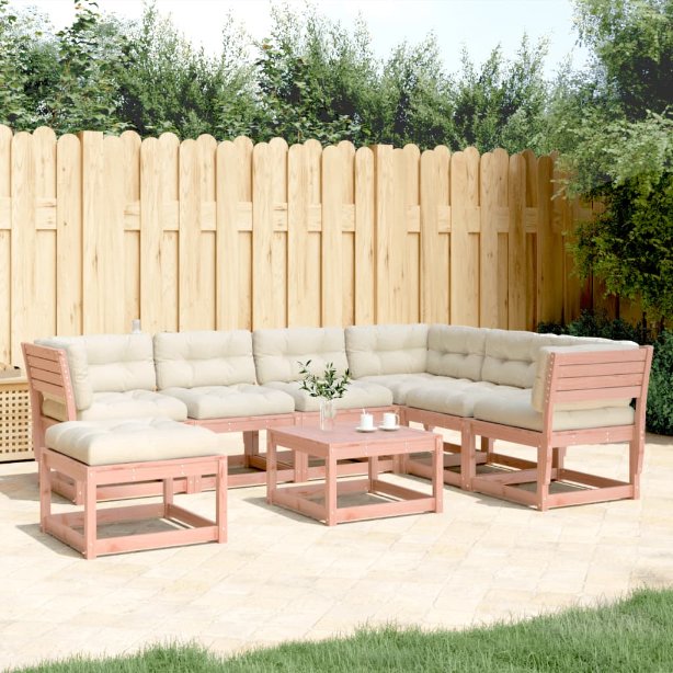 7-tlg. Garten-Lounge-Set Massivholz Kiefer