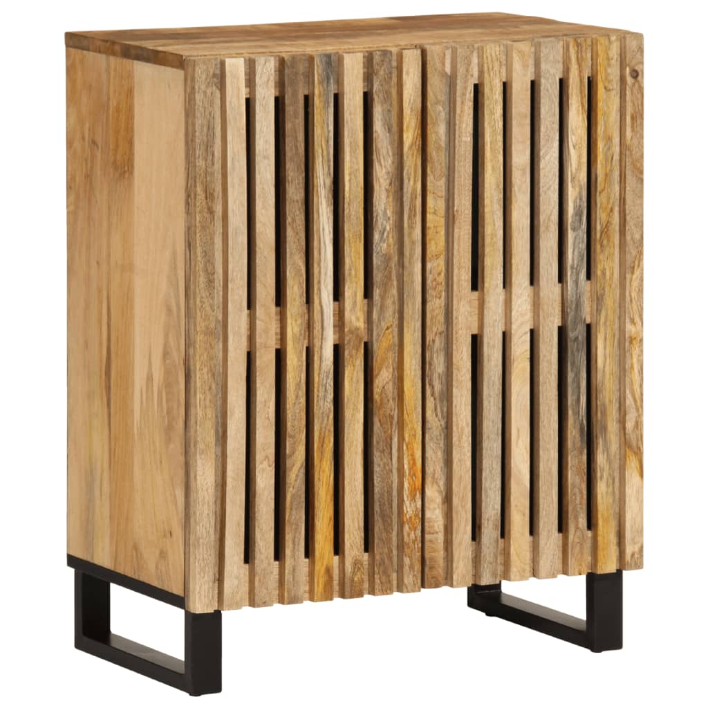 vidaXL Sideboard 3 Stk. 60x34x75 cm Raues Massivholz Mango