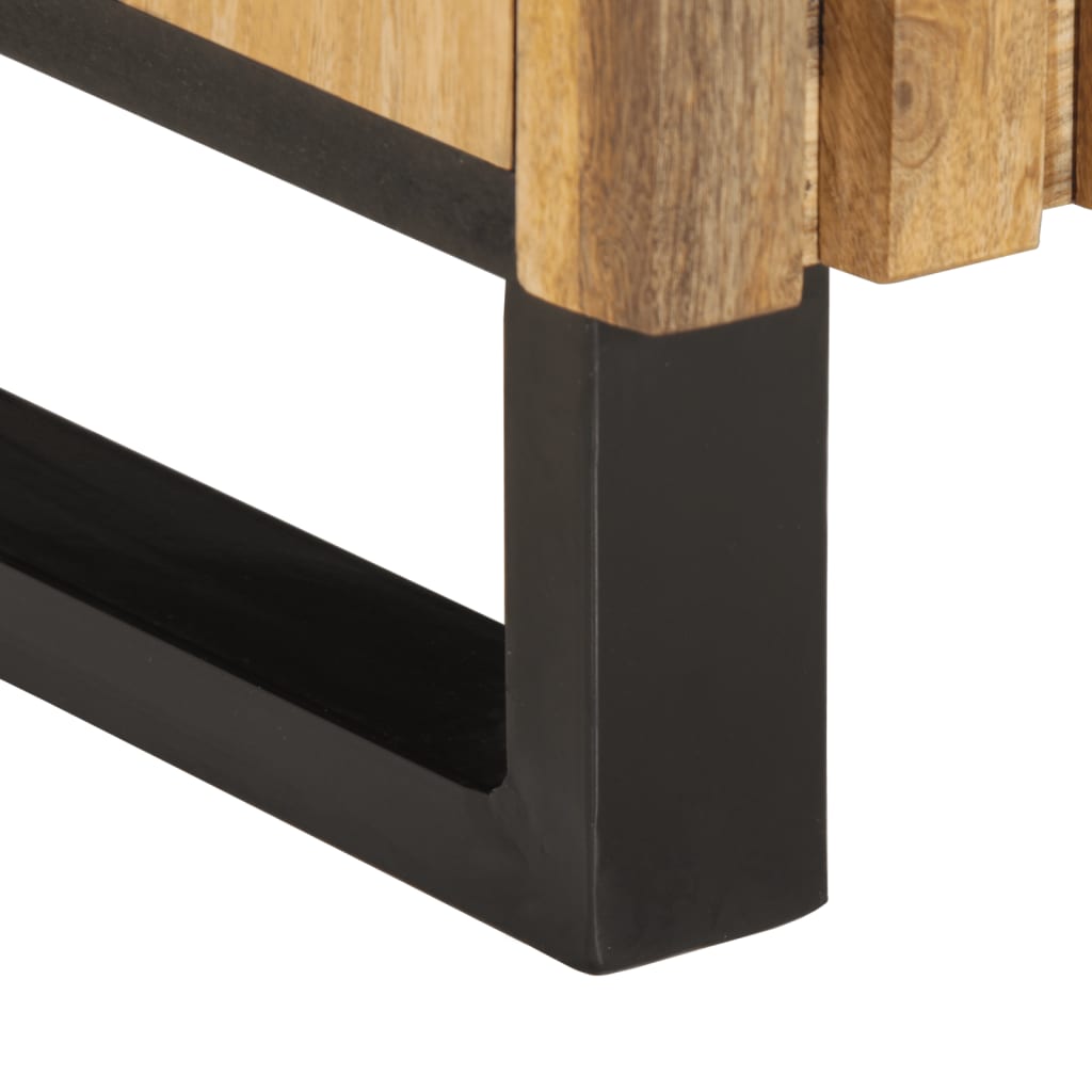 vidaXL 3-tlg. Badmöbel-Set Raues Mangoholz