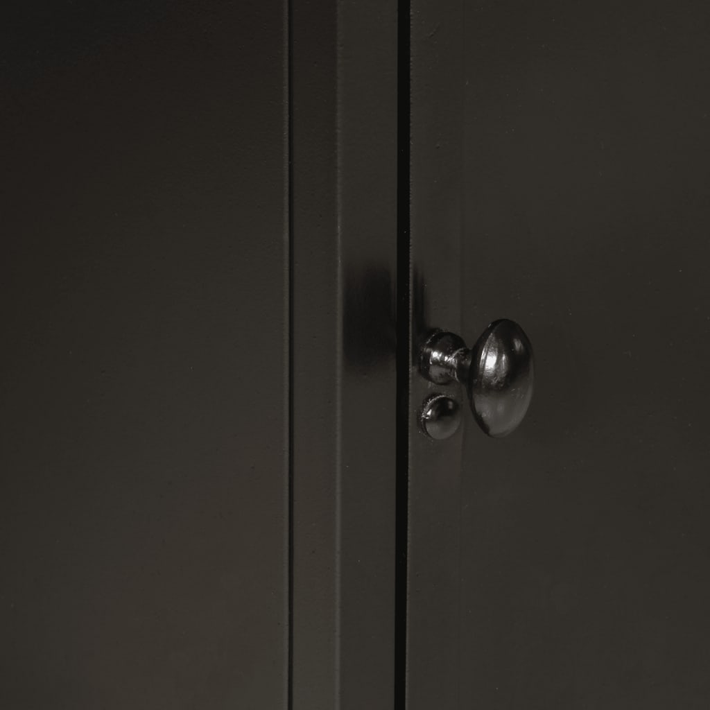 vidaXL Badschrank 40x27x180 cm Eisen und Massivholz Mango