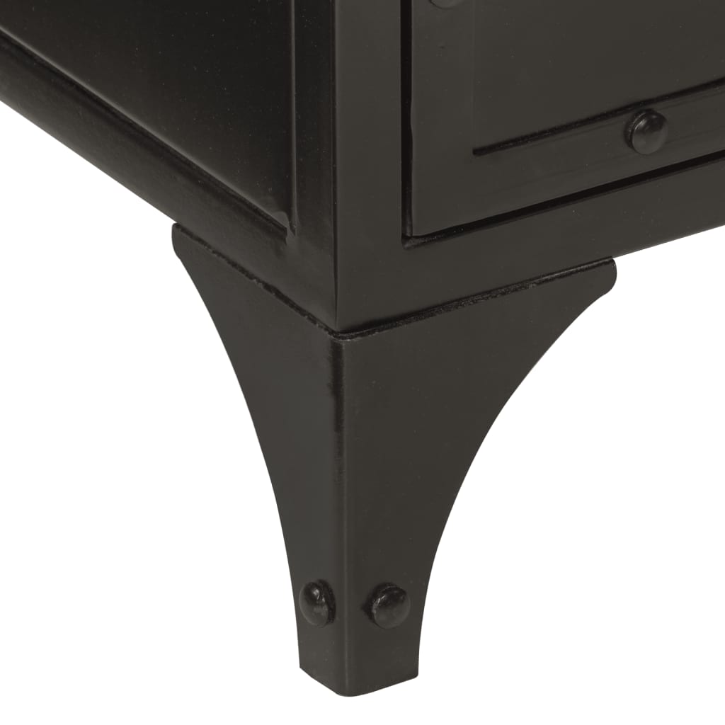 vidaXL 2-tlg. Badmöbel-Set Eisen und Massivholz Mango