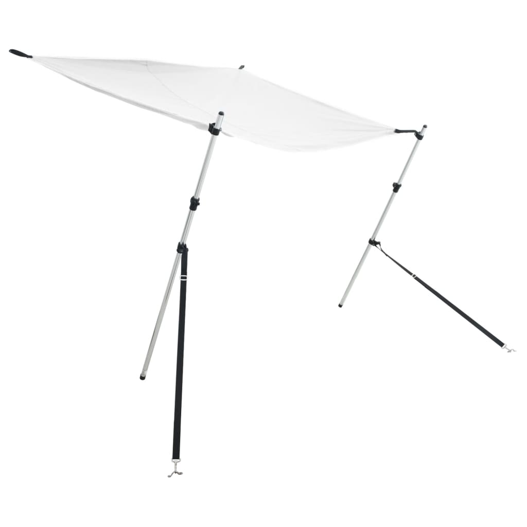 vidaXL T-Top-Beschattungsverlängerung Weiß 170x170x(113-182,5) cm
