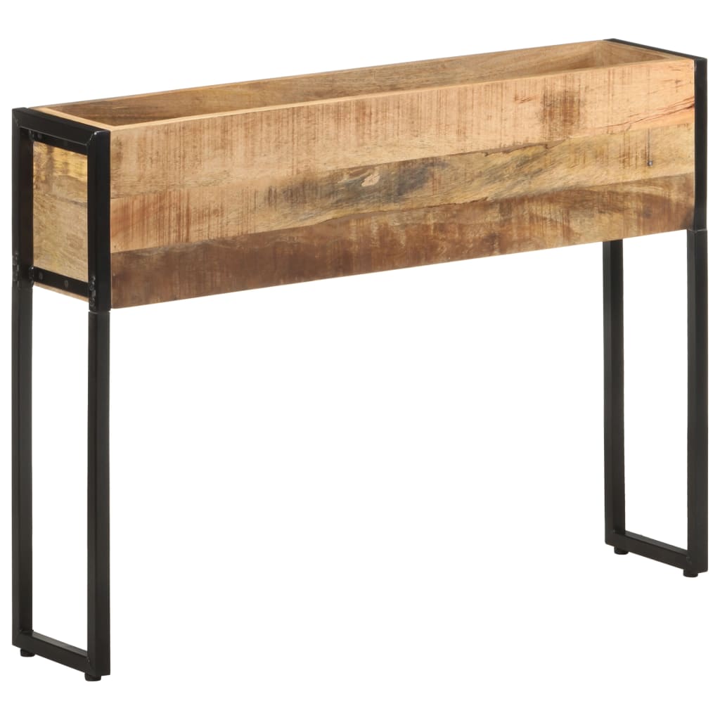 vidaXL Pflanzkübel 90x20x68 cm Raues Mangoholz