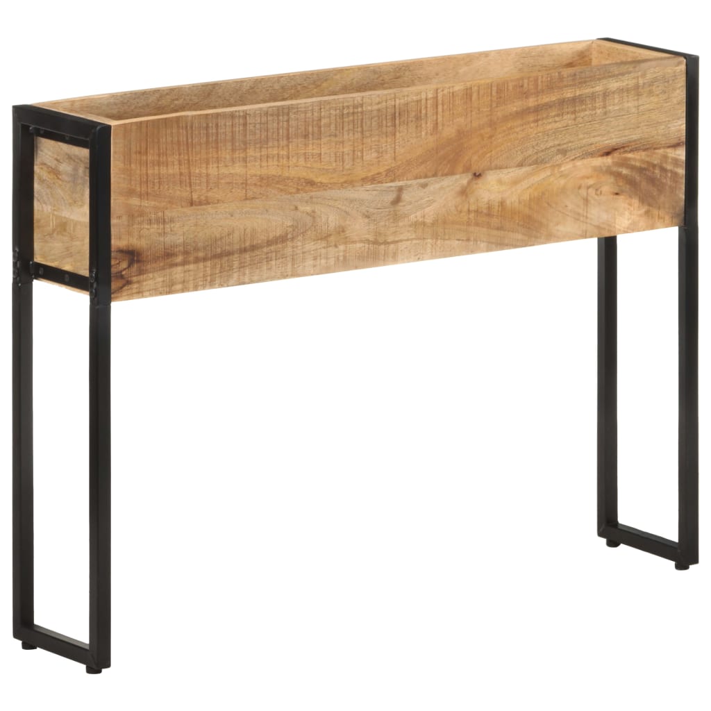 vidaXL Pflanzkübel 90x20x68 cm Raues Mangoholz