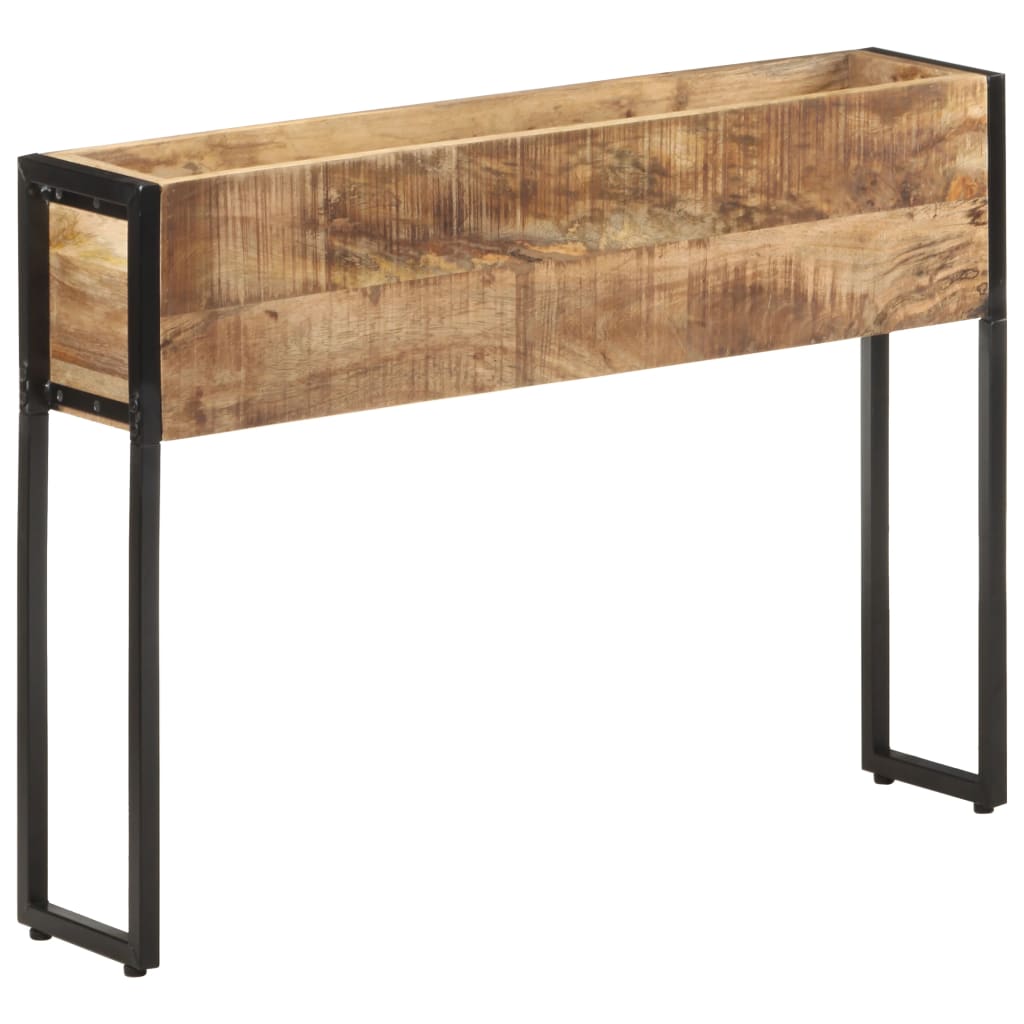 vidaXL Pflanzkübel 90x20x68 cm Raues Mangoholz