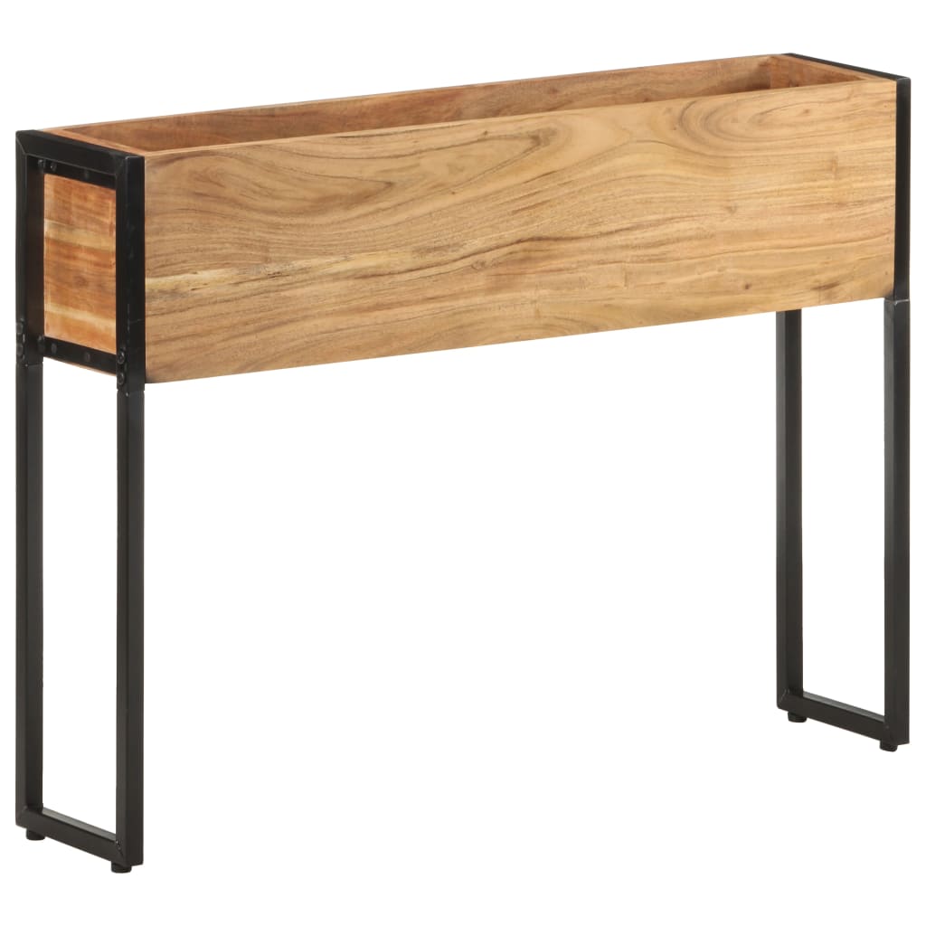 vidaXL Pflanzkübel 90x20x68 cm Raues Mangoholz