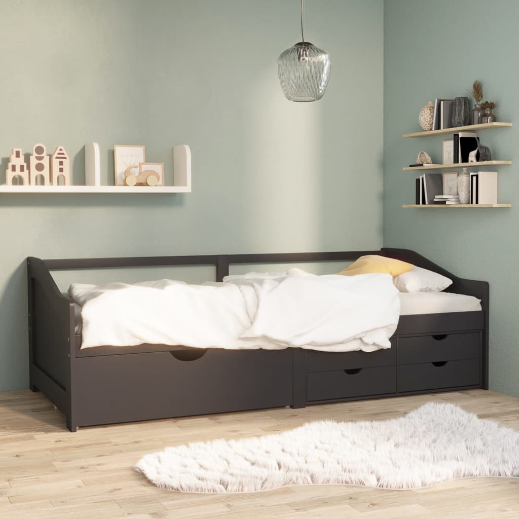 Tagesbett 3-Sitzer mit Schubladen Massivholz Kiefer 90x200 cm