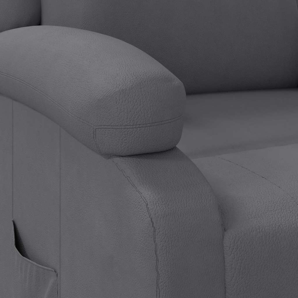 vidaXL Relaxsessel Anthrazit Kunstleder