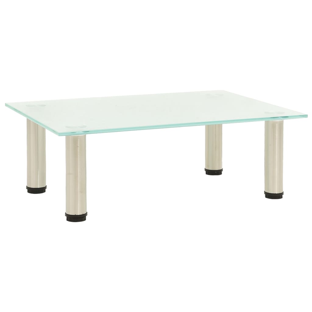 vidaXL TV-Tisch 40x35x17 cm Schwarz Hartglas