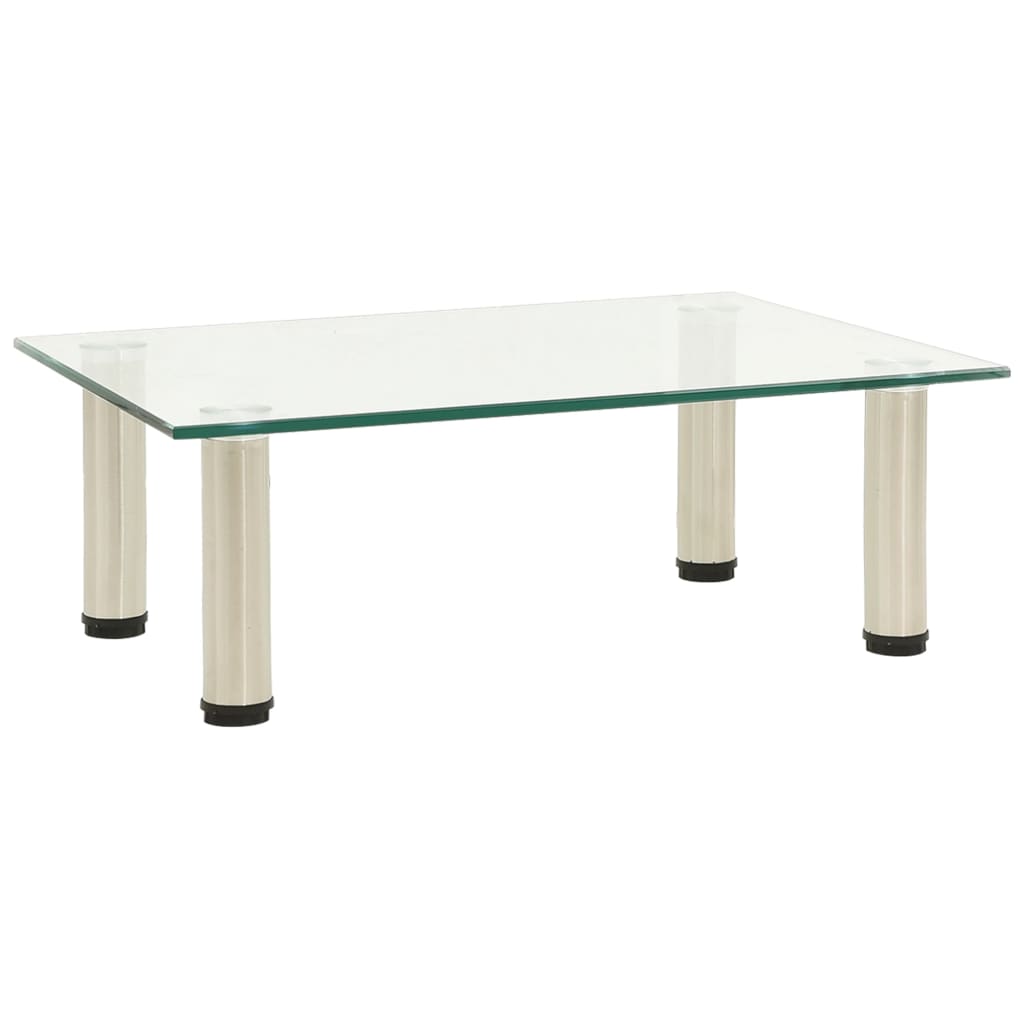 vidaXL TV-Tisch 40x35x17 cm Schwarz Hartglas