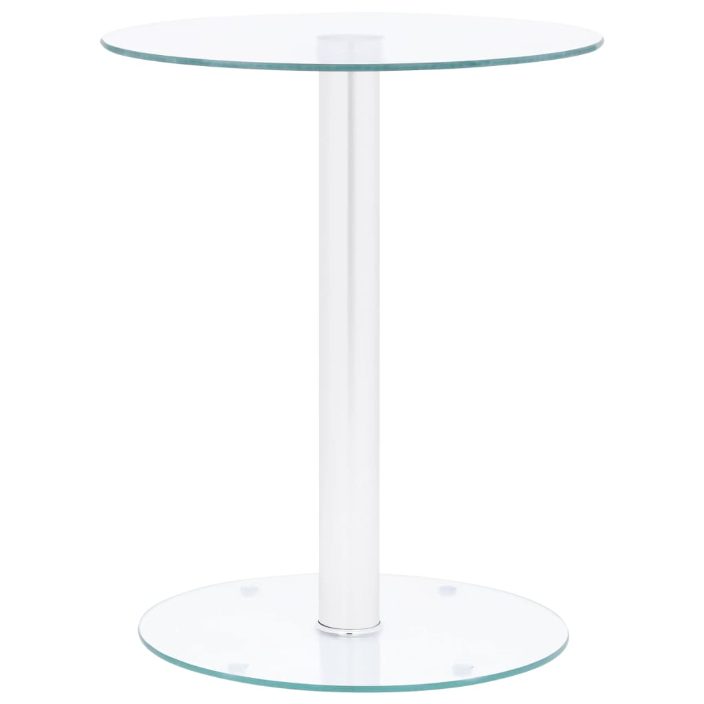 vidaXL Couchtisch Transparent 40 cm Hartglas