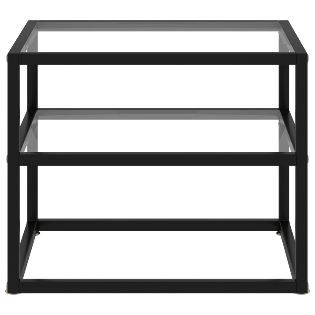 vidaXL Konsolentisch Transparent 50x40x40 cm Hartglas