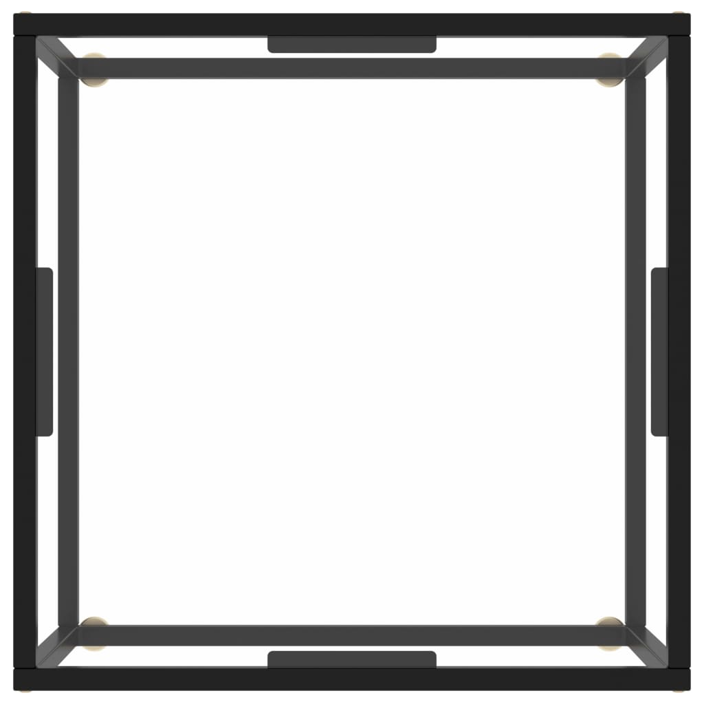 vidaXL Couchtisch Schwarz mit Hartglas 60x60x35 cm