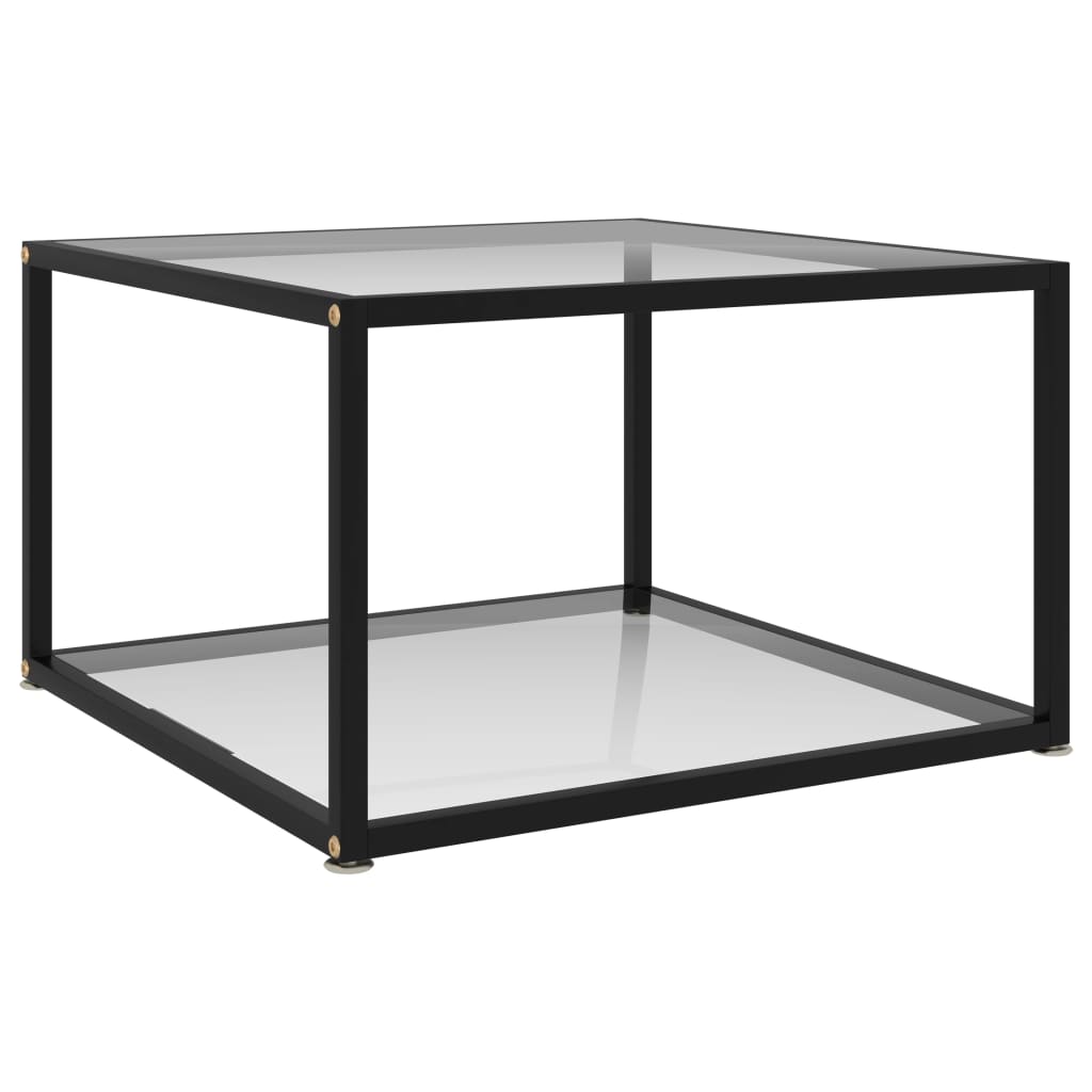 vidaXL Couchtisch Transparent 60x60x35 cm Hartglas