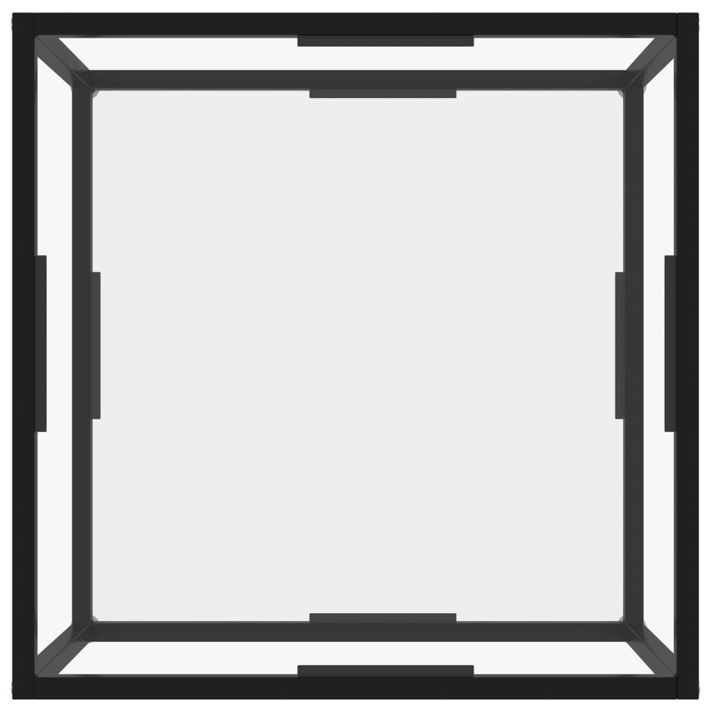 vidaXL Couchtisch Transparent 60x60x35 cm Hartglas