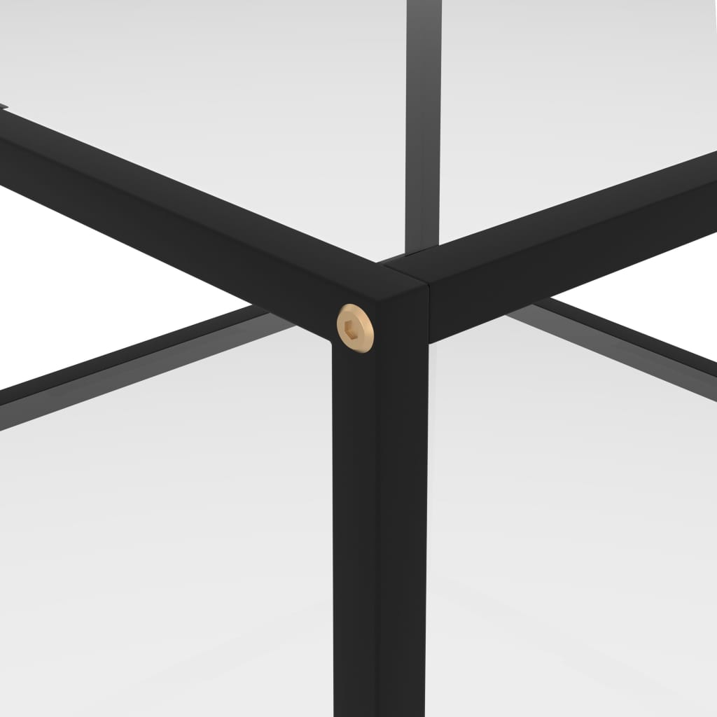 vidaXL Couchtisch Transparent 60x60x35 cm Hartglas