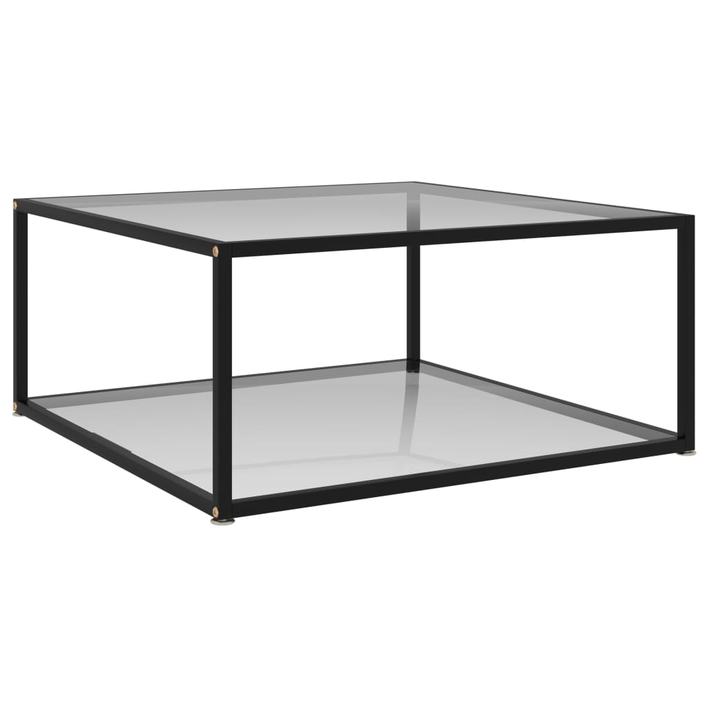vidaXL Couchtisch Transparent 60x60x35 cm Hartglas