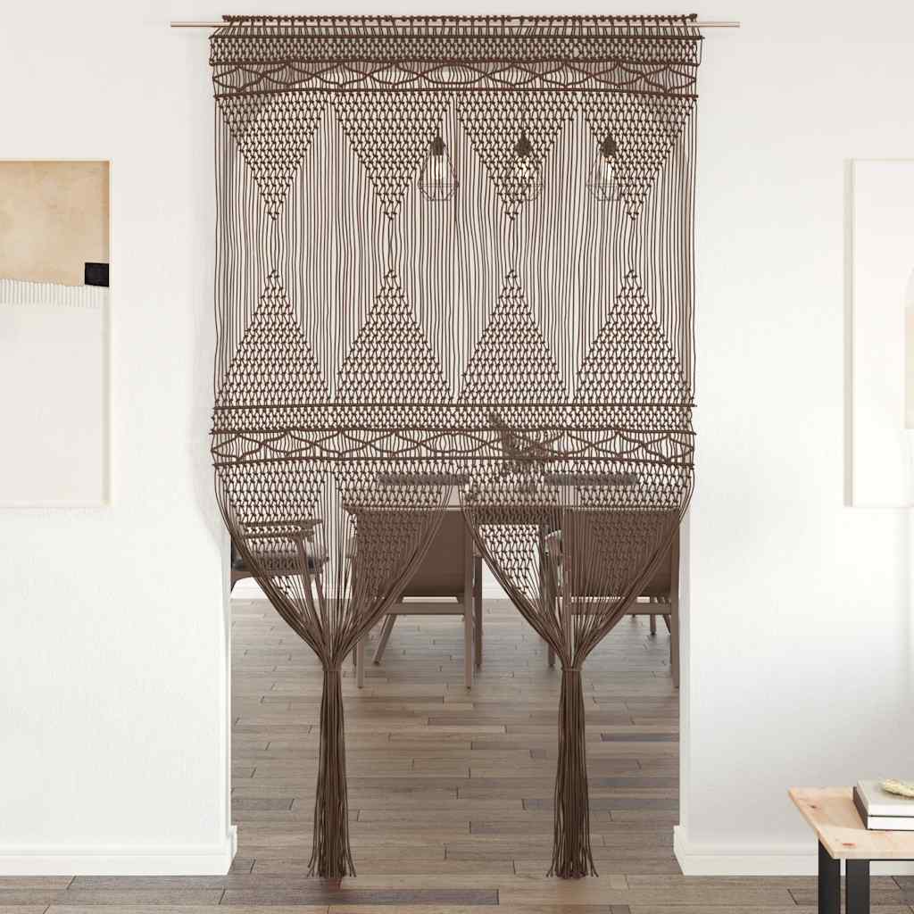 vidaXL Makramee Vorhang 140x240 cm Baumwolle