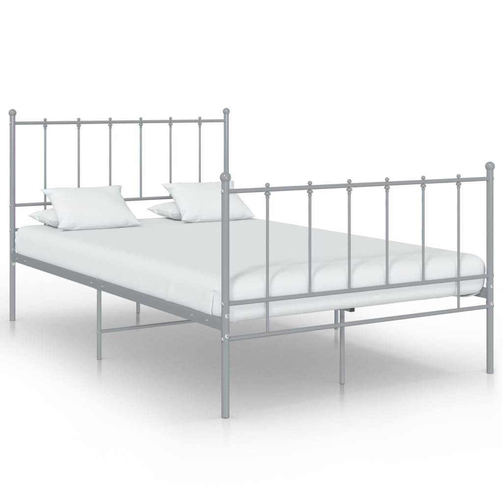 vidaXL Bett Schwarz Metall 120x200 cm