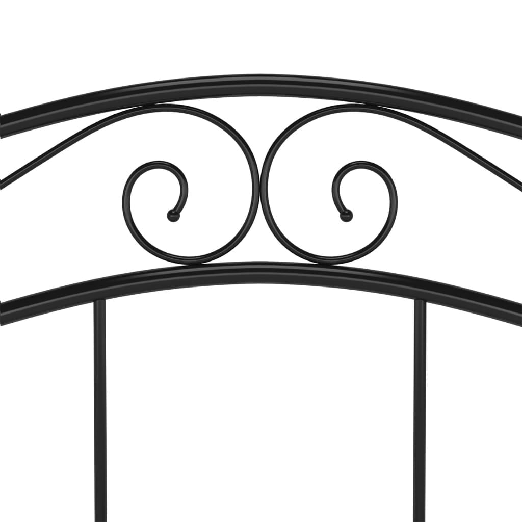 vidaXL Bett Schwarz Metall 120x200 cm