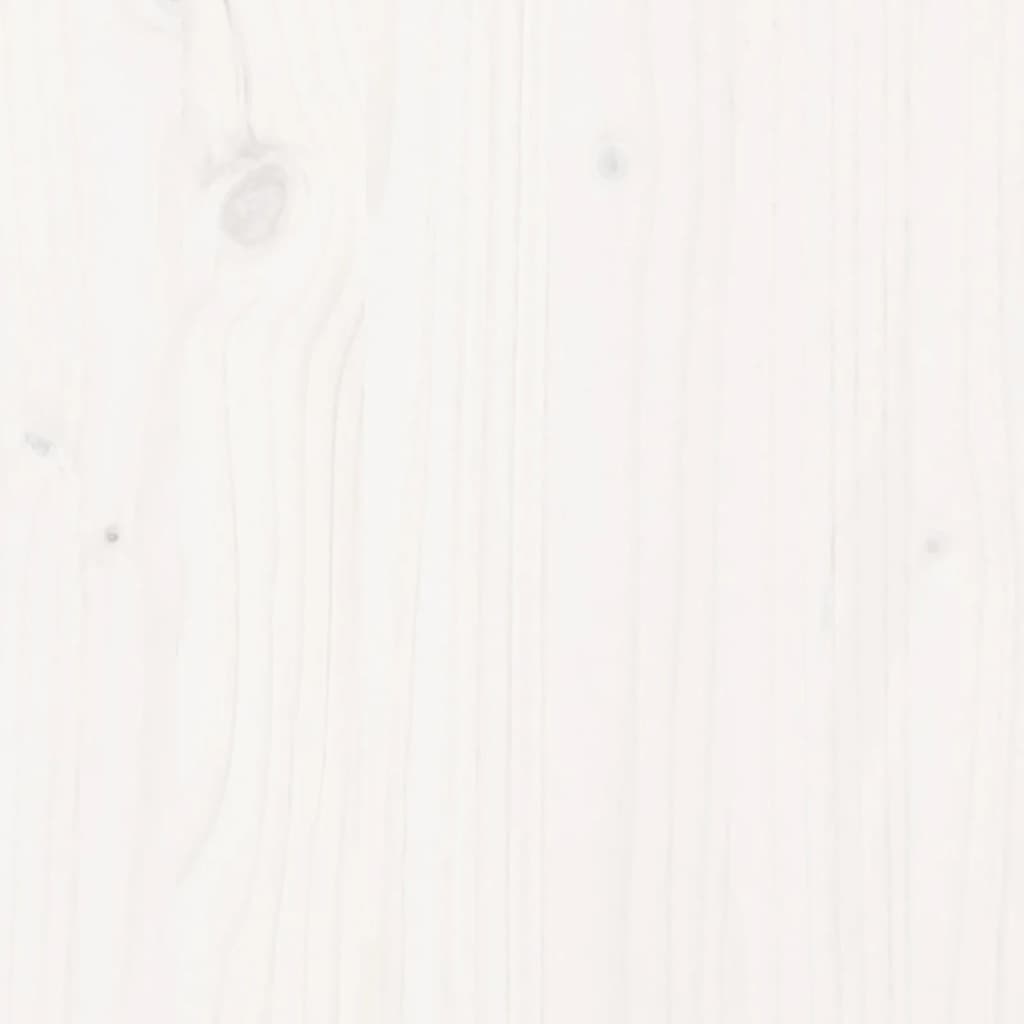 4-tlg. Garten-Sofagarnitur Weiß Massivholz Kiefer