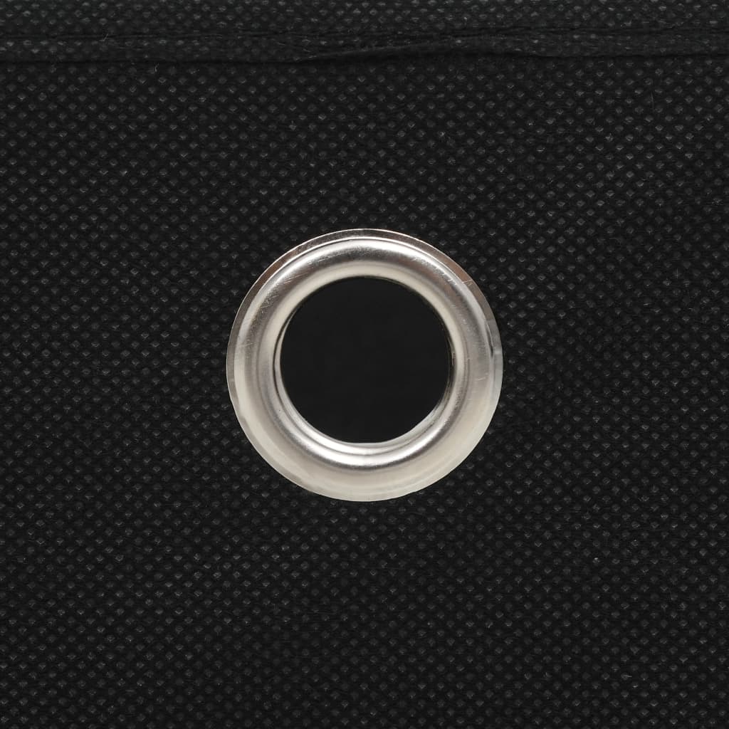 vidaXL Aufbewahrungsboxen 4 Stk. Vliesstoff 28x28x28 cm Schwarz
