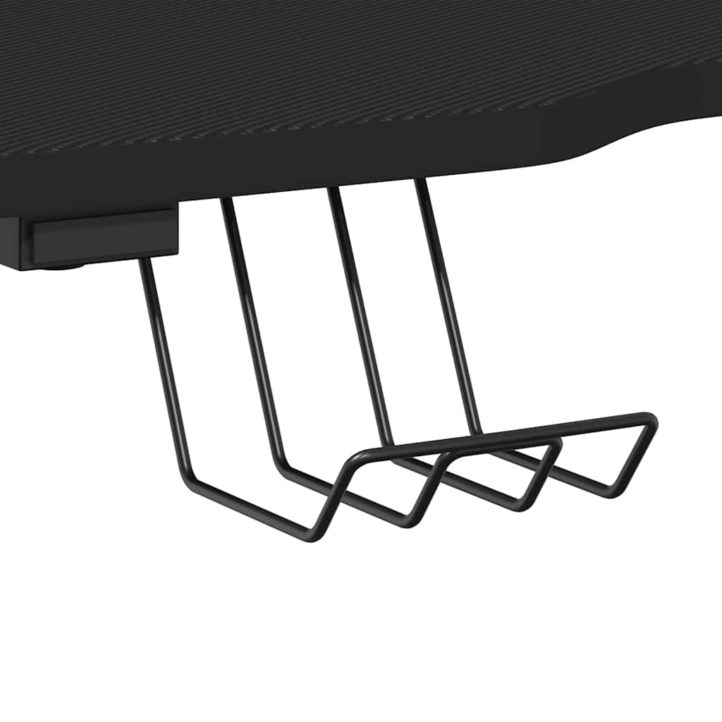 vidaXL Gaming-Schreibtisch mit ZZ-Gestell Schwarz und Rot 90x60x75 cm