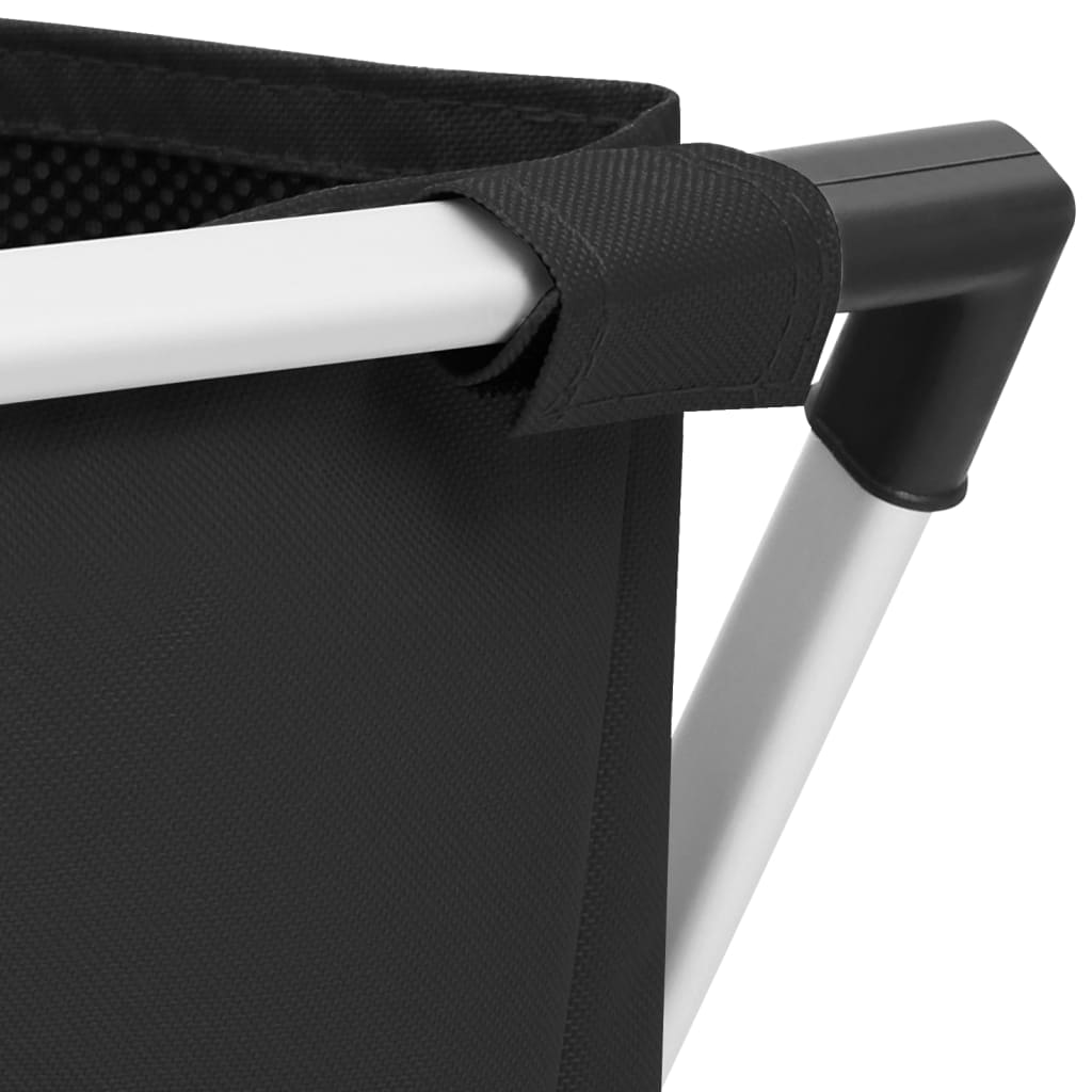 vidaXL Wäschesortierer mit 2 Fächern Schwarz