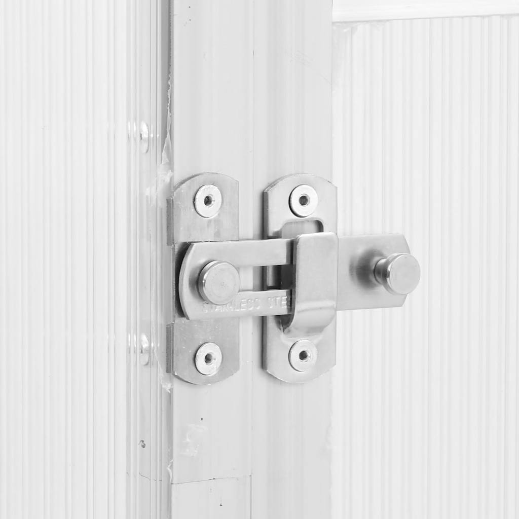 vidaXL Gewächshaus mit Fundamentrahmen Silber 224x169x202cm Aluminimum