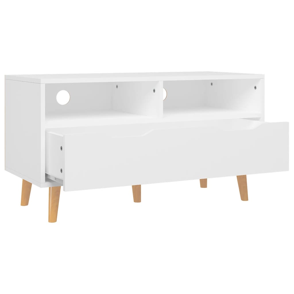 vidaXL TV-Schrank Weiß 90x40x48,5 cm Holzwerkstoff