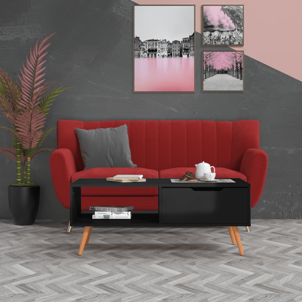 vidaXL Couchtisch Weiß 100x49,5x43 cm Holzwerkstoff