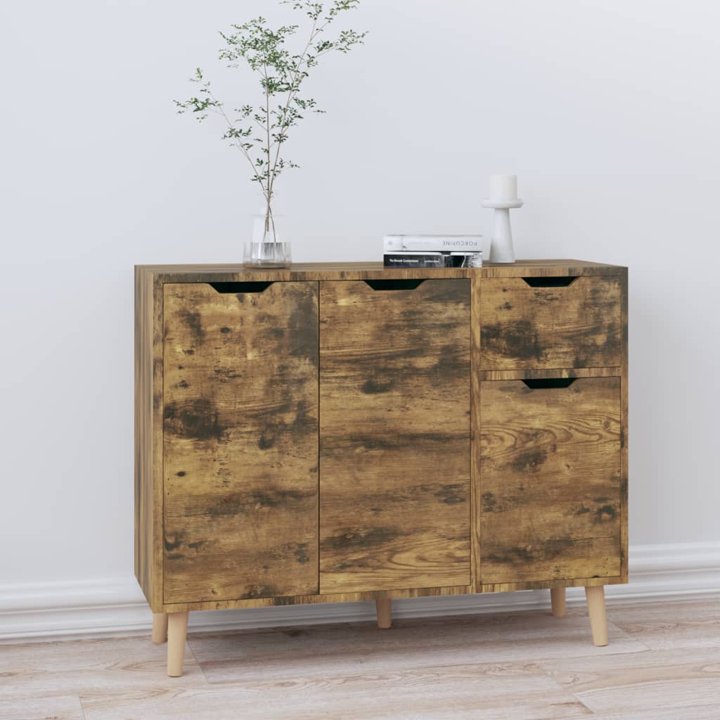 vidaXL Sideboard Weiß 90x30x72 cm Holzwerkstoff