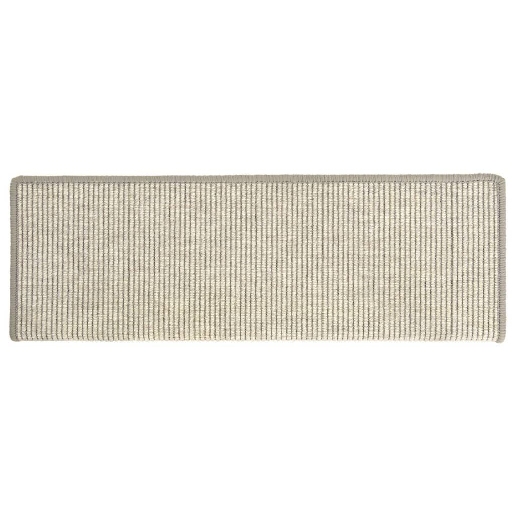 vidaXL Stufenmatten 15 Stk. 65x21x4 cm Silber Rechteckiger Rand