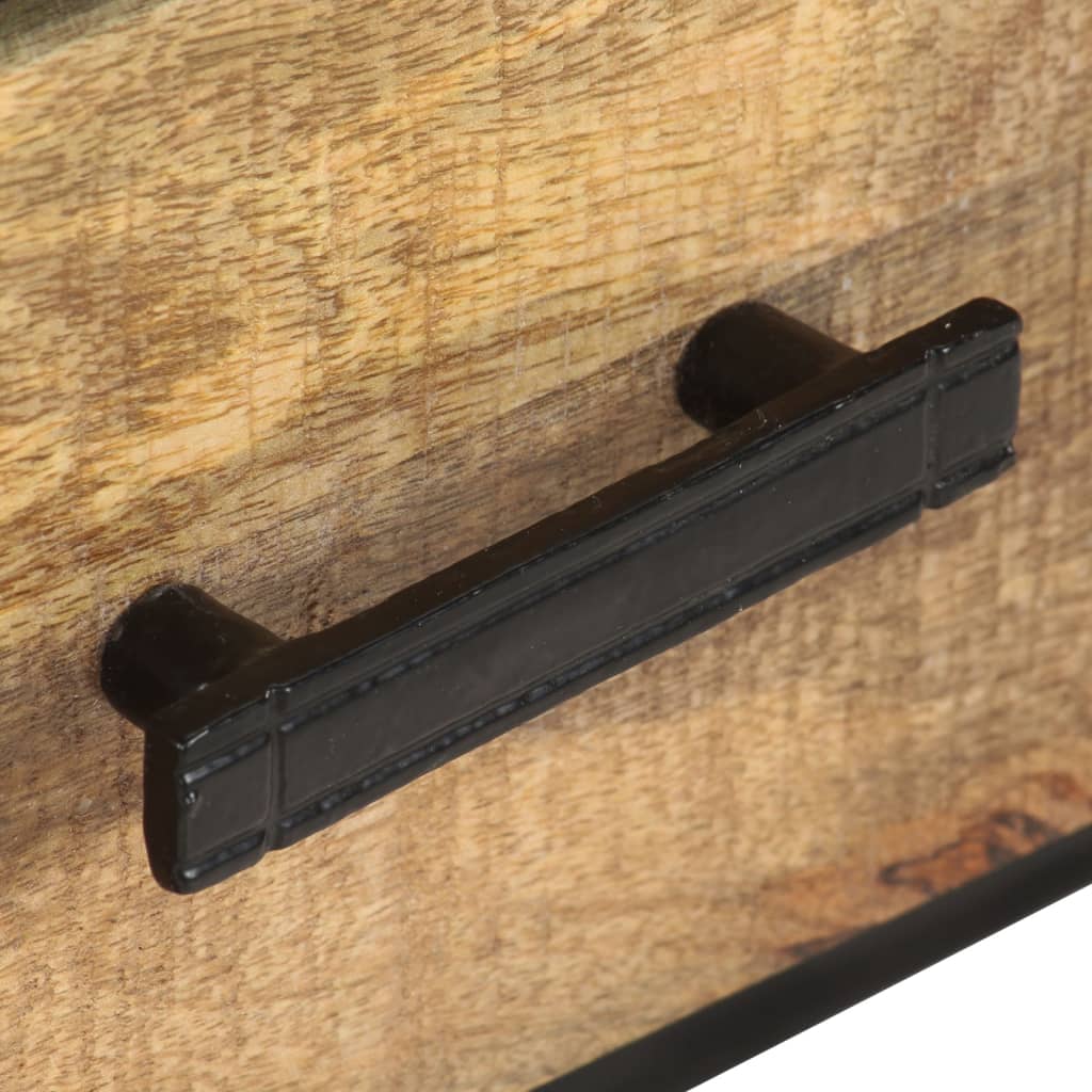 vidaXL TV-Schrank 110x30x45 cm Raues Mangoholz