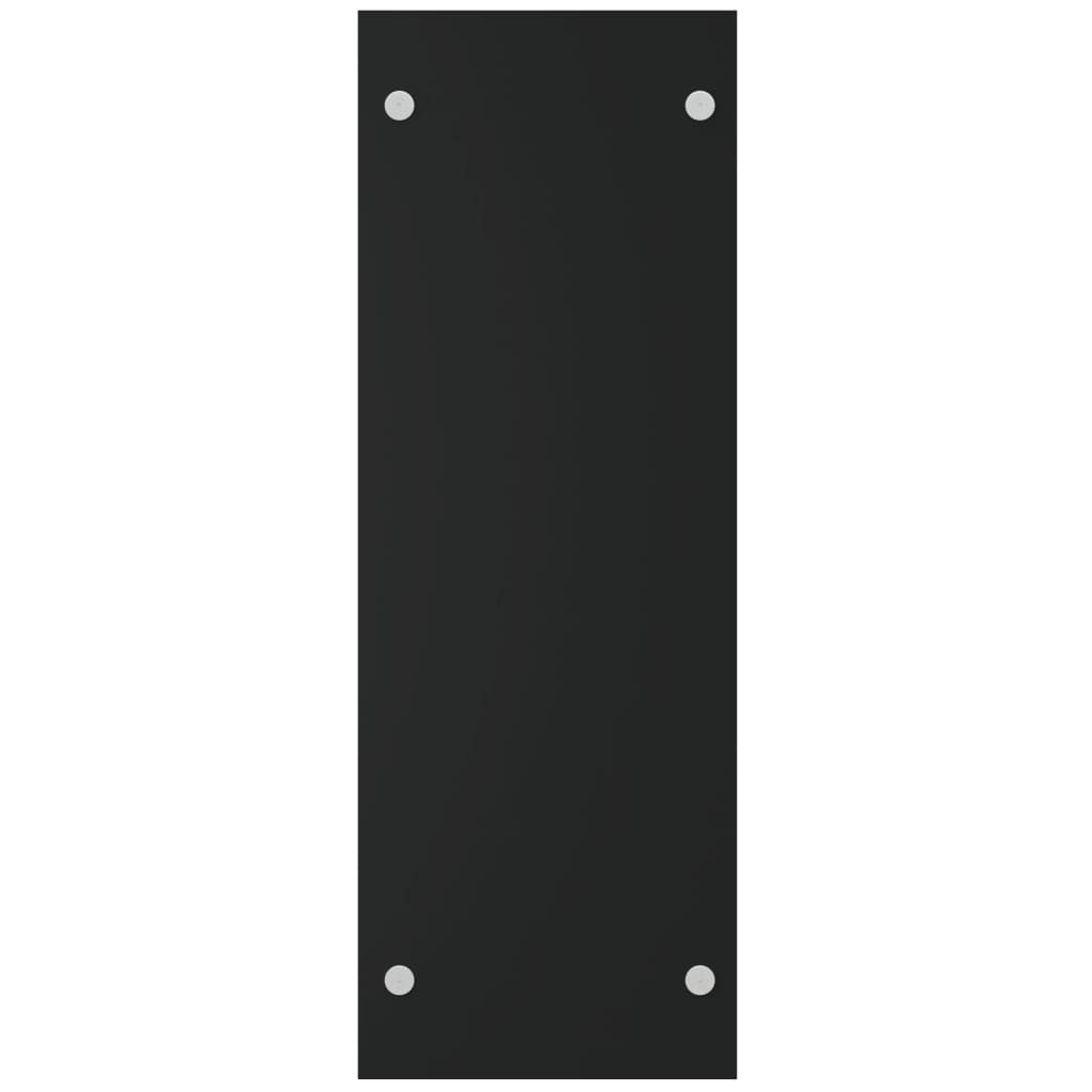 vidaXL Brennholzregal Schwarz 40x35x100 cm Hartglas
