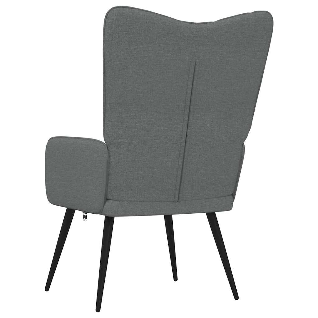 vidaXL Relaxsessel Dunkelgrau Stoff