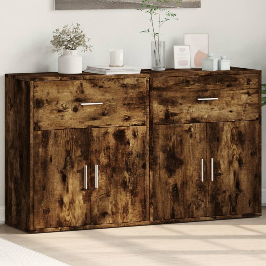 vidaXL Sideboards 2 Stk. Weiß 60x31x70 cm Holzwerkstoff
