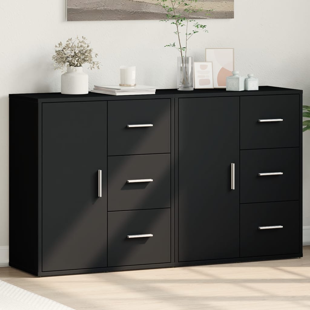 vidaXL Sideboards 2 Stk. Weiß 60x31x70 cm Holzwerkstoff