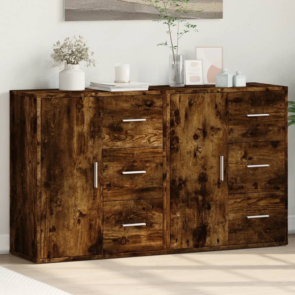vidaXL Sideboards 2 Stk. Weiß 60x31x70 cm Holzwerkstoff